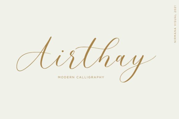 Airthay: A Classy Script Font for Modern Branding