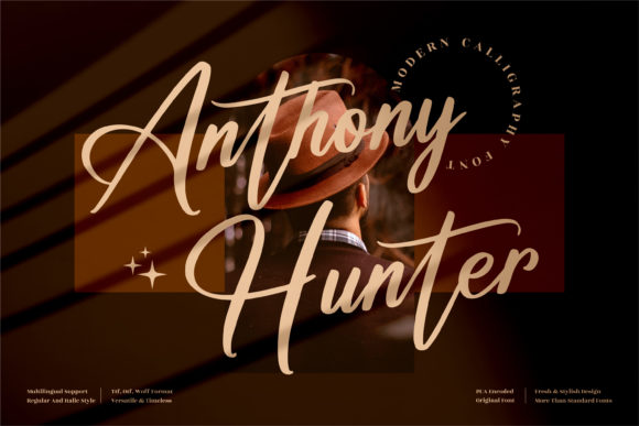 Anthony Hunter: A Luxury Handwritten Font for Makers