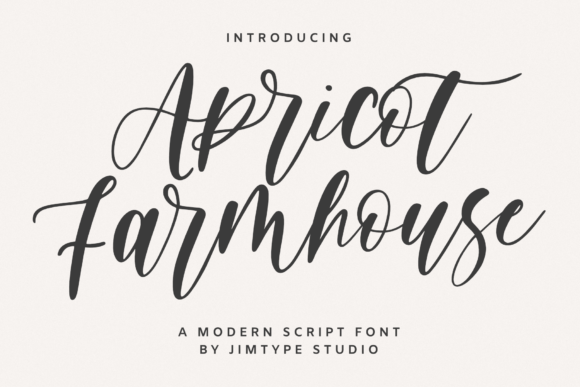 Apricot Farmhouse: A Premium Script Font for Brands