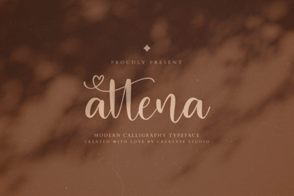 Attena: A Stylish Script Font for Brand Identity