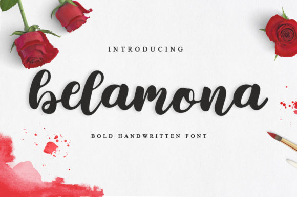 Belamona: A Delicate Script Typeface for Editorial Design