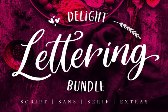Delight Lettering: A Modern Script Font for Editorial Design