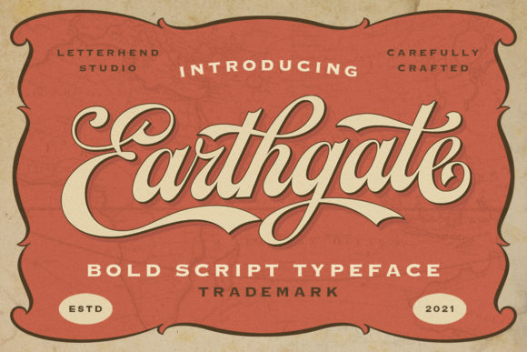 Earthgate: A Bold Handwritten Font for Editorial Design