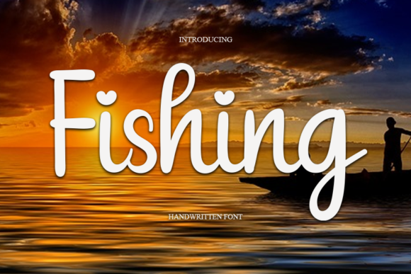 Fishing Font: A Romantic Script for Web Design