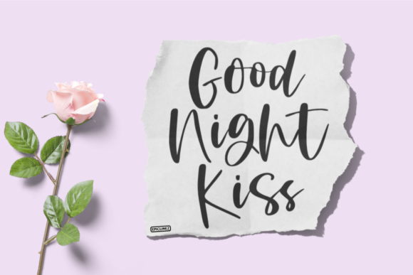 Good Night Kiss: A Handwritten Font for Modern Web Design