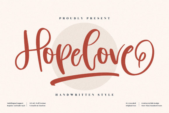 Hopelove: A Premium Script Font for Business Branding