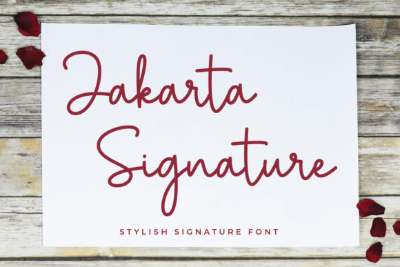 Jakarta Signature: A Romantic Script Font for Editors