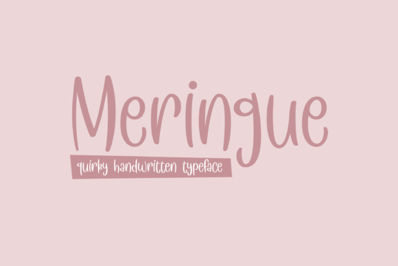 Meringue: A Quirky Handwritten Font for Small Business