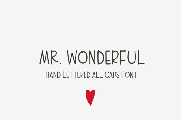 Mr. Wonderful: A Charming Handwritten Font for Makers