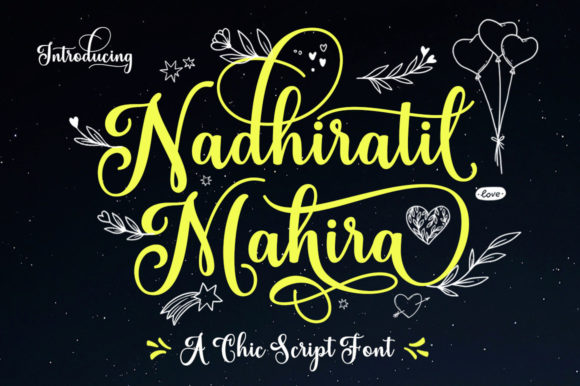Nadhiratil Mahira: A Refined Script Font for Editorial Design