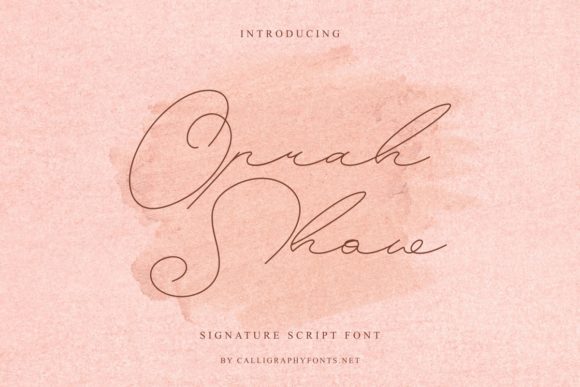 Oprah Show: A Nostalgic Handwritten Font for Web Design