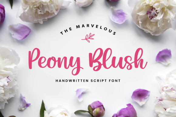Peony Blush: A Romantic Script Font for Web Design