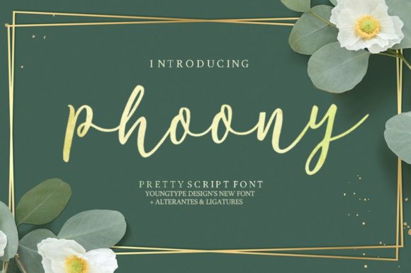 Phoony: A Handwritten Font for Bold Marketing