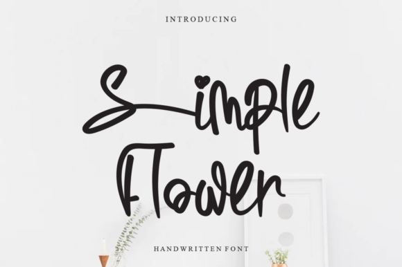 Simple Flower: A Whimsical Script Font for Marketers