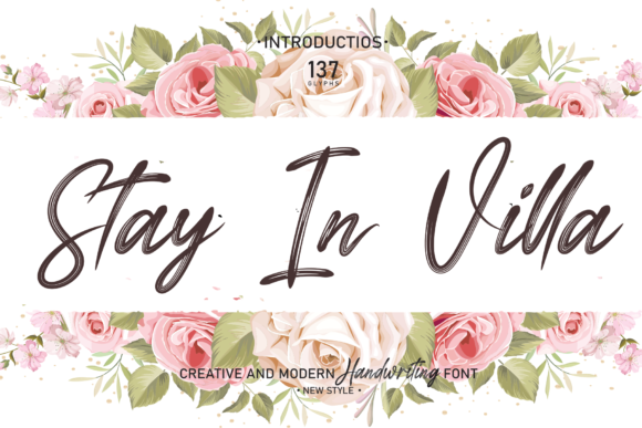 Stay in Villa: A Refined Script Font for Makers