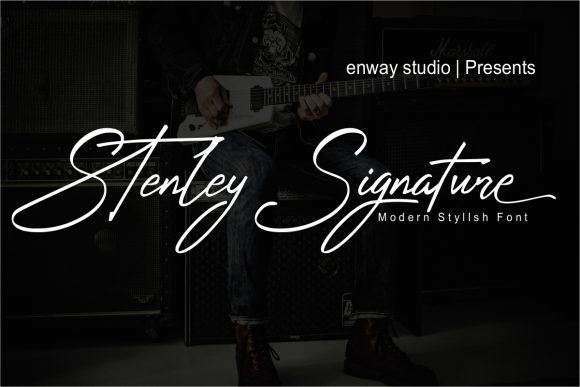 Stenley Signature: A Premium Script Font for Modern Campaigns