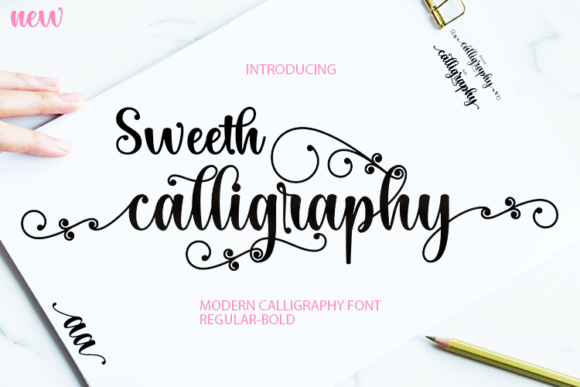 Sweeth Calligraphy: A Modern Script Font for Marketers